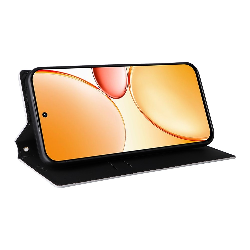 Rhombus könyvtáska a Realme C83 készülékhez - ezüst