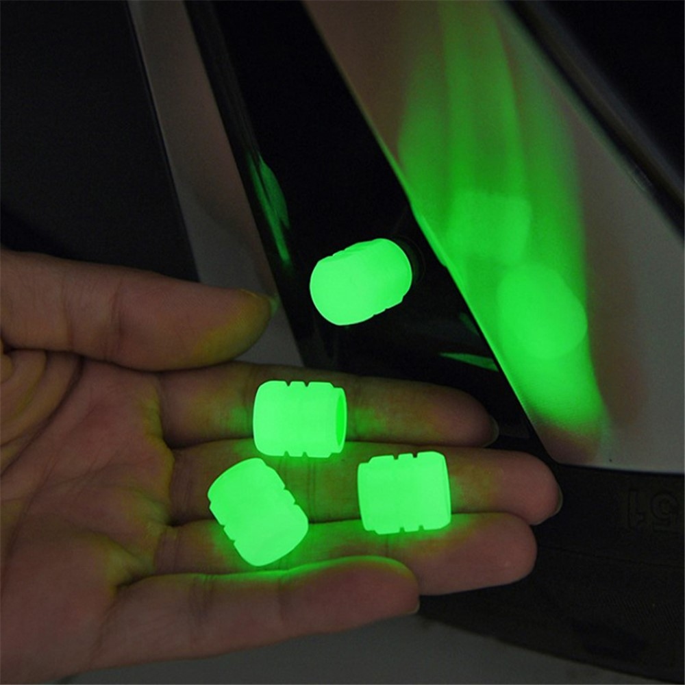 Világító szelepsapkák autóhoz, motorkerékpárhoz és kerékpárhoz - 4 db.