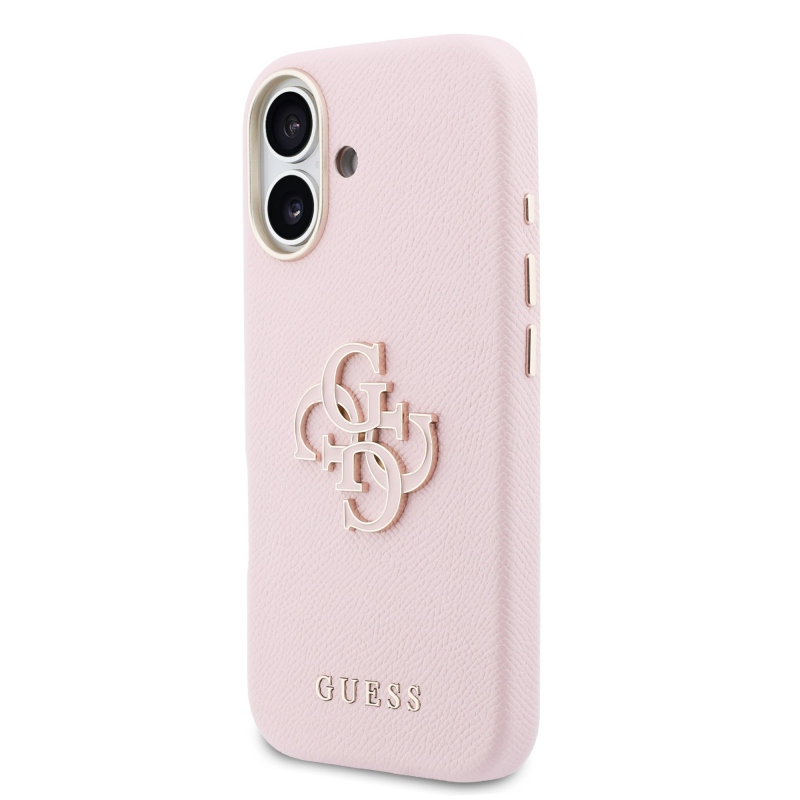 Guess PU gyanta logós hátlap iPhone 17 rózsaszínhez