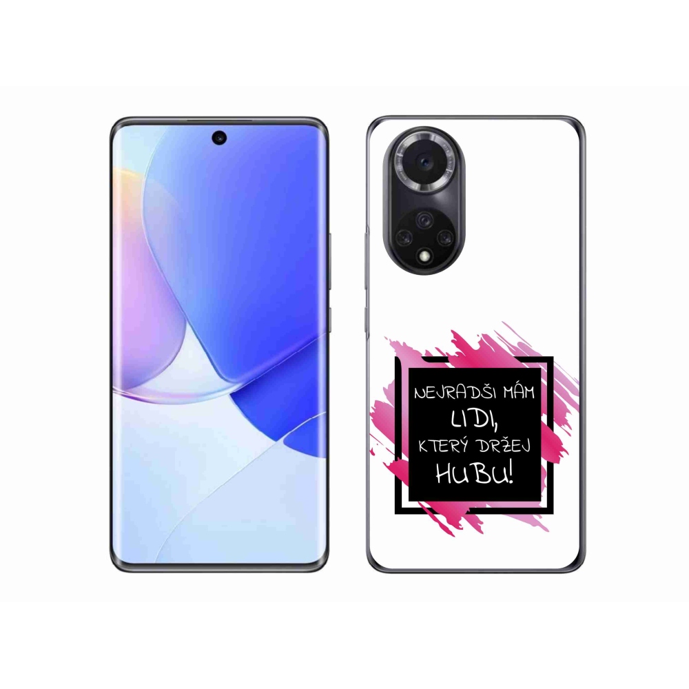 Gél borító mmCase a Honor 50 számára - vicces szöveg 7 fekete-fehér háttérrel