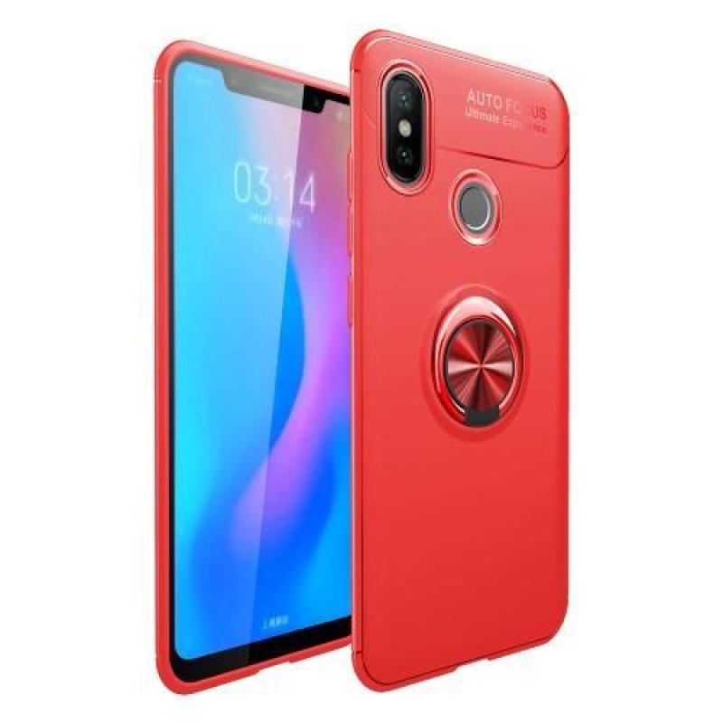 Gyűrűs zselés tok Xiaomi Mi 8-hoz - piros