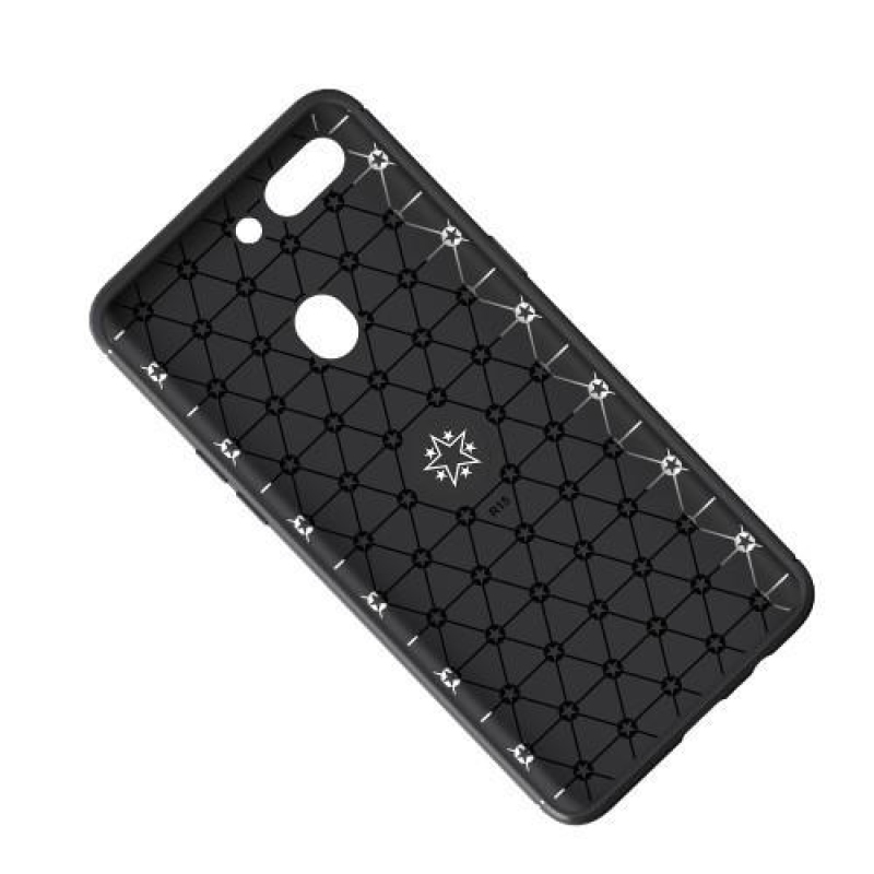 Gyűrűs zselés tok ujjgyűrűvel Xiaomi Mi 8 Lite-hoz - fekete/rózsaszín