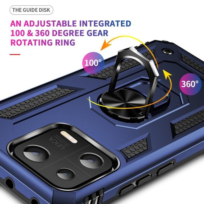 Gyűrűs tartós hibrid borítás fogantyúval Xiaomi 13 - kék