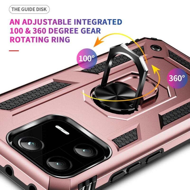 Gyűrűs tartós hibrid borítás fogantyúval a Xiaomi 13 Pro-hoz - rózsa arany