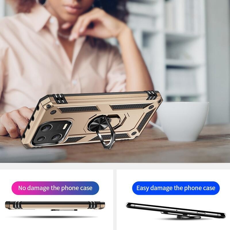 Gyűrű tartós hibrid borítás fogantyúval a Xiaomi 13-ra - arany