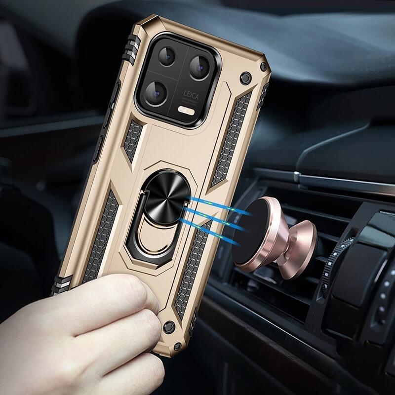 Gyűrű tartós hibrid borítás fogantyúval a Xiaomi 13-ra - arany