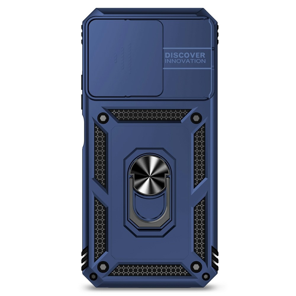 Gyűrűálló hibrid borítás ujjmarkolattal Xiaomi Redmi 15C 4G/5G (173mm) - kék