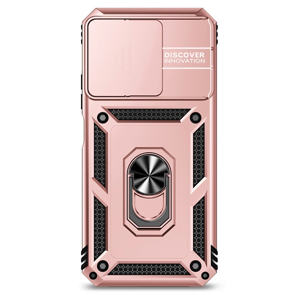 Gyűrűálló hibrid borítás ujjbeggyel Xiaomi Redmi 15C 4G/5G (173mm) - rózsaarany