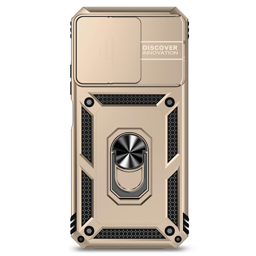 Gyűrűálló hibrid borítás ujjbeggyel Xiaomi Redmi 15C 4G/5G (173mm) - arany színű