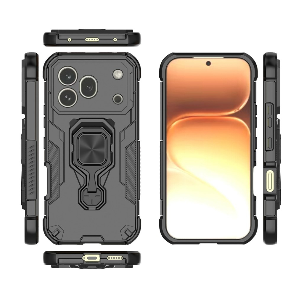 Gyűrűálló borítás a Honor 600 Pro 5G készülékhez - fekete