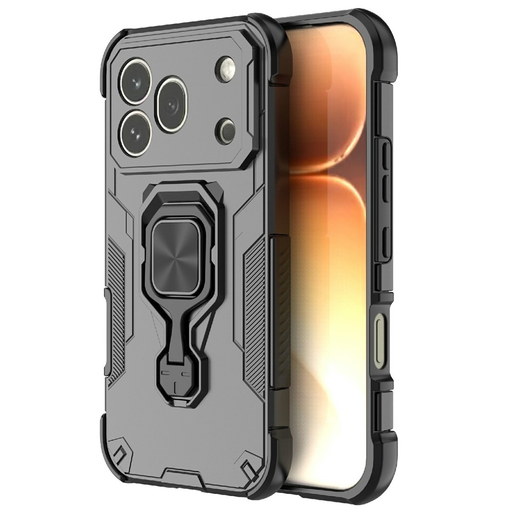 Gyűrűálló borítás a Honor 600 Pro 5G készülékhez - fekete