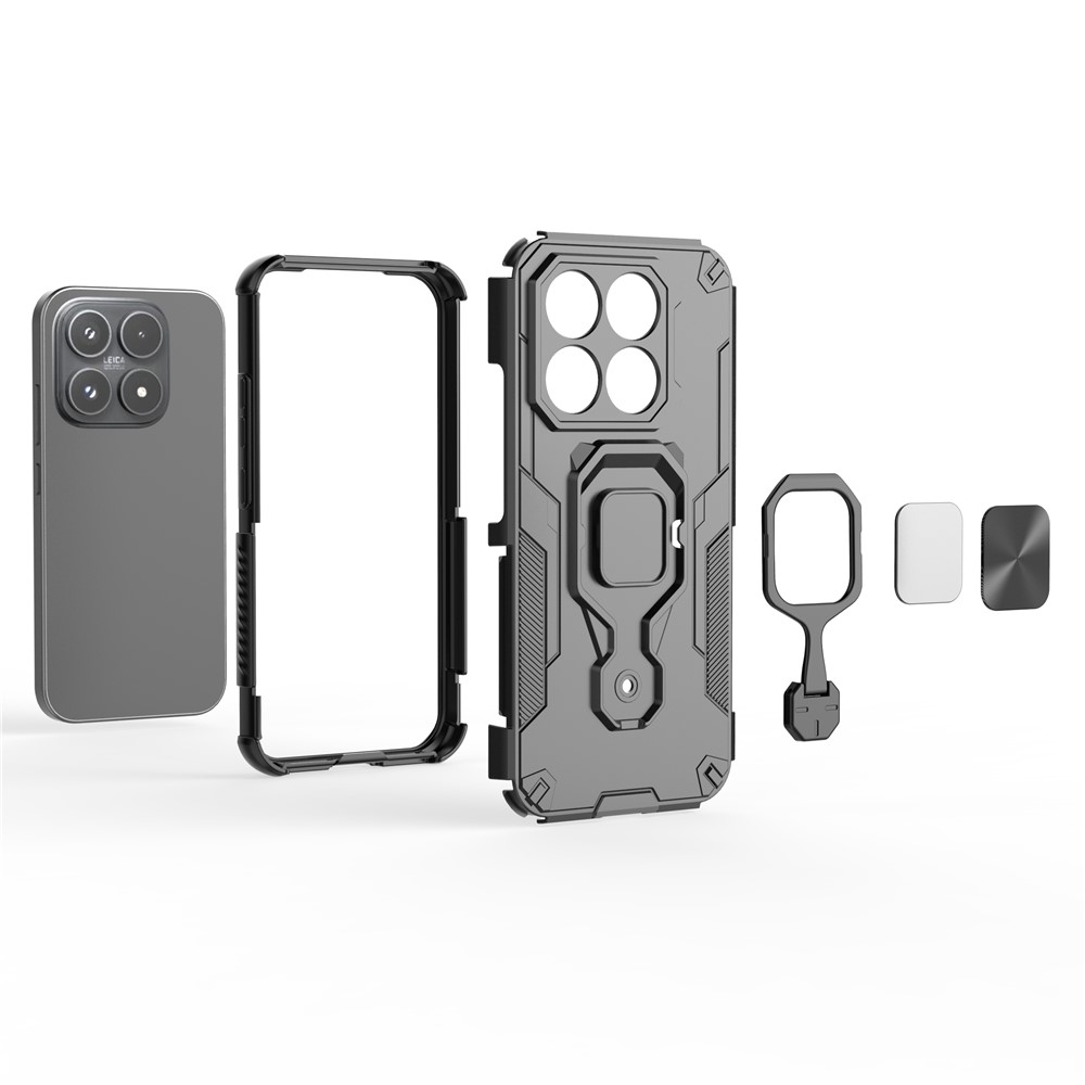Gyűrűálló borítás a Xiaomi 17-hez - fekete