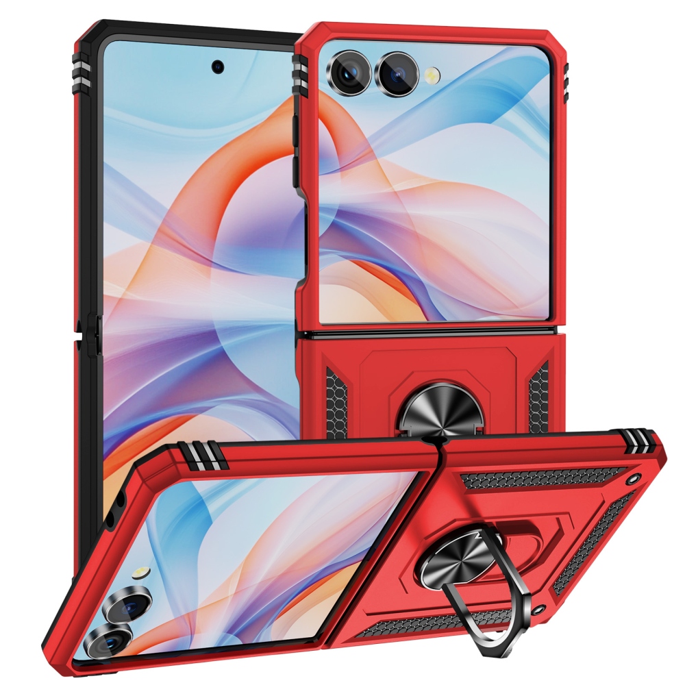 Ring strapabíró tok a Samsung Galaxy Z Flip8 5G-hez – piros
