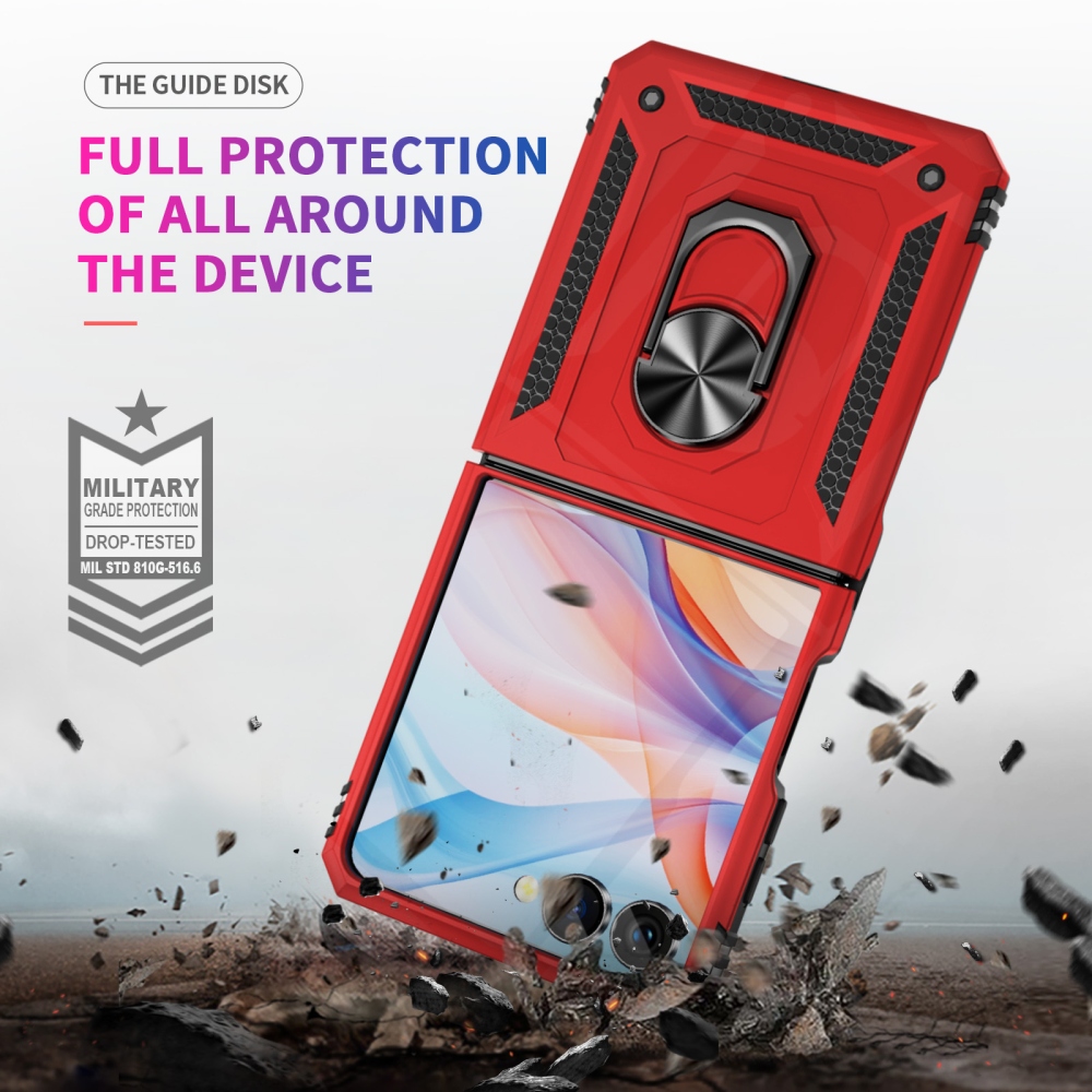 Ring strapabíró tok a Samsung Galaxy Z Flip8 5G-hez – piros