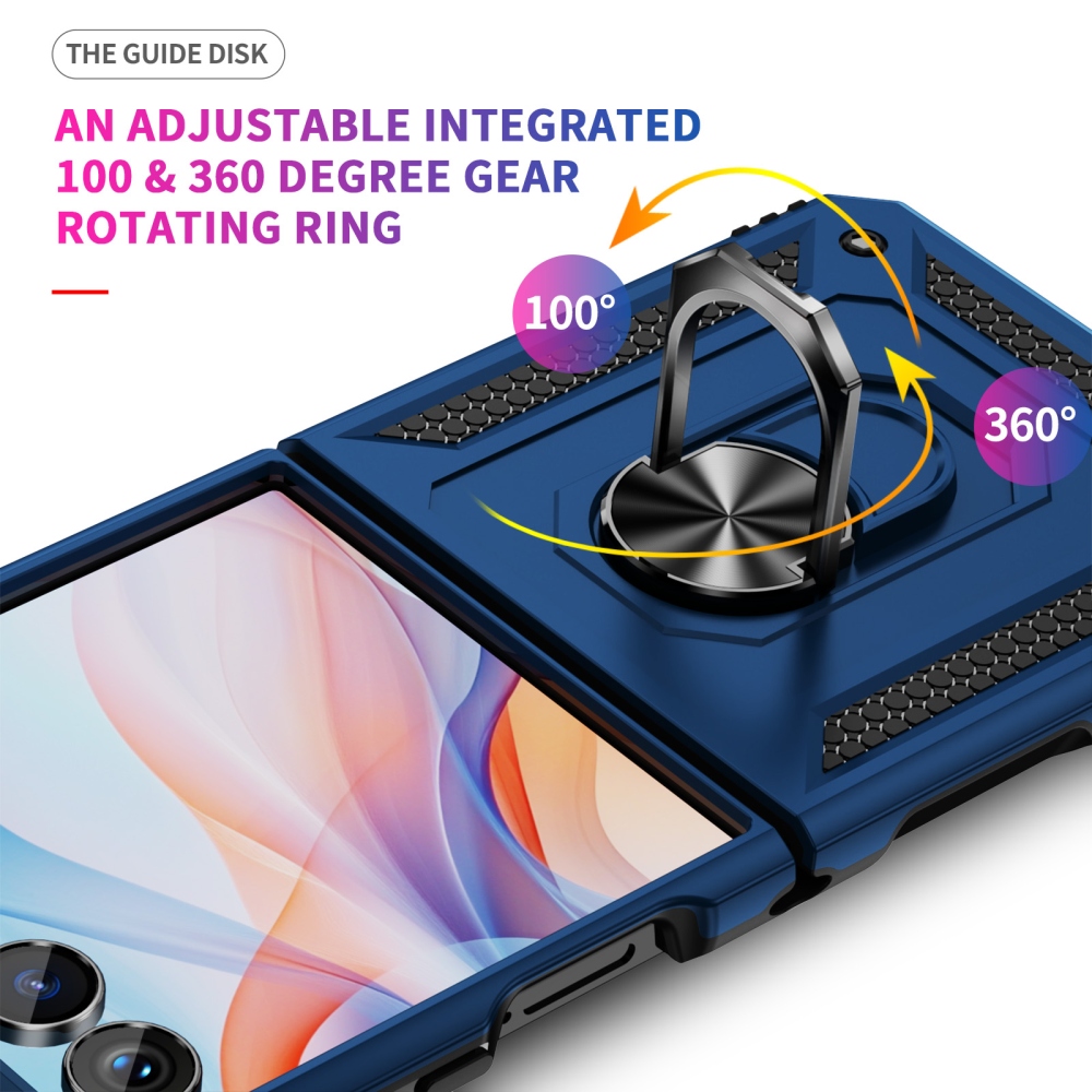 Ring strapabíró tok a Samsung Galaxy Z Flip8 5G-hez – kék