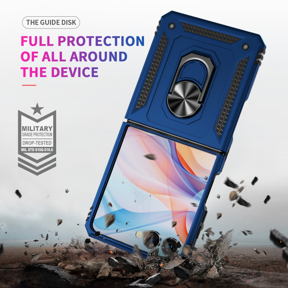 Ring strapabíró tok a Samsung Galaxy Z Flip8 5G-hez – kék