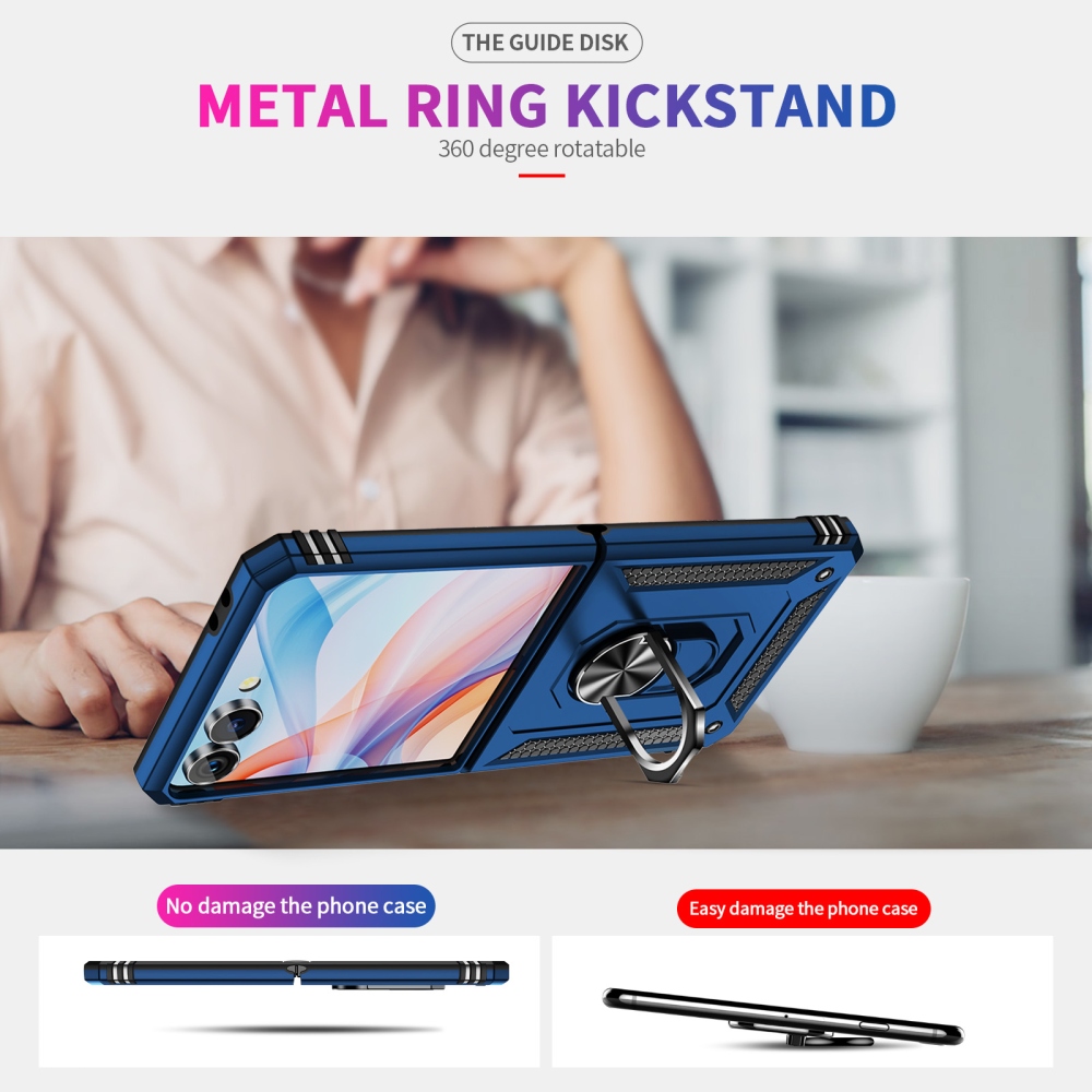 Ring strapabíró tok a Samsung Galaxy Z Flip8 5G-hez – kék