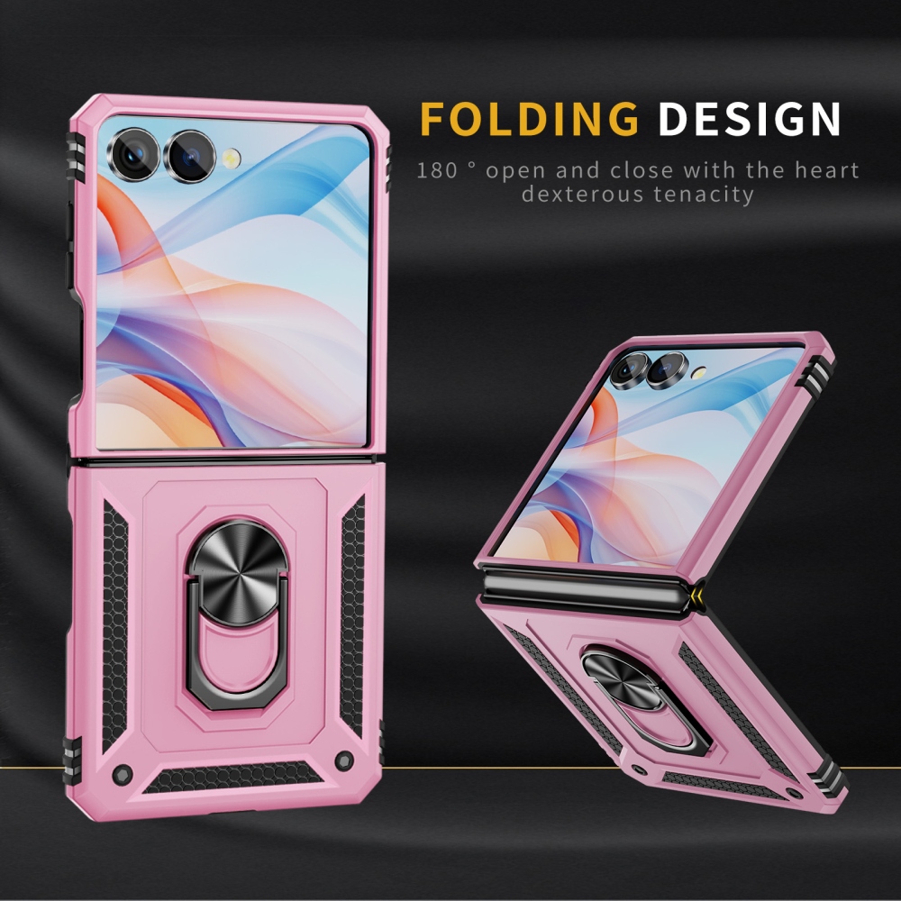 Ring strapabíró tok a Samsung Galaxy Z Flip8 5G-hez – rózsaszín