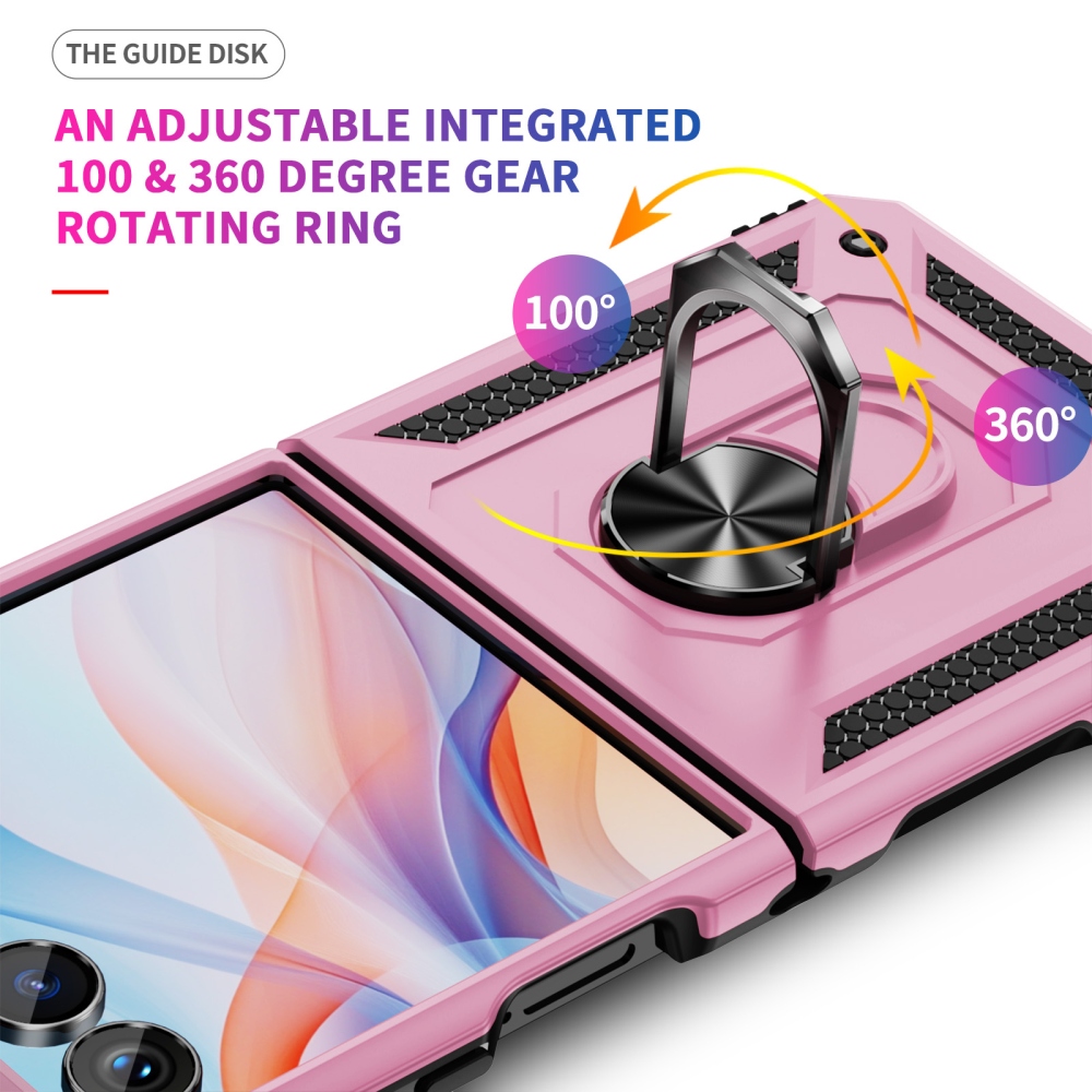 Ring strapabíró tok a Samsung Galaxy Z Flip8 5G-hez – rózsaszín