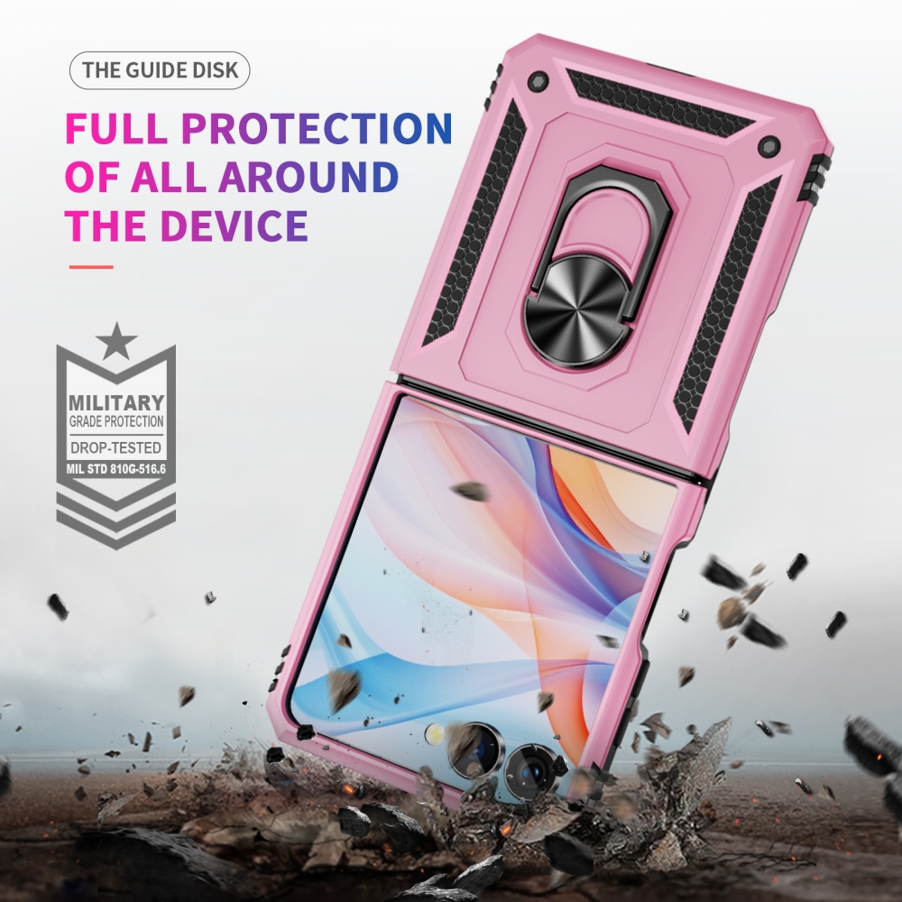Ring strapabíró tok a Samsung Galaxy Z Flip8 5G-hez – rózsaszín