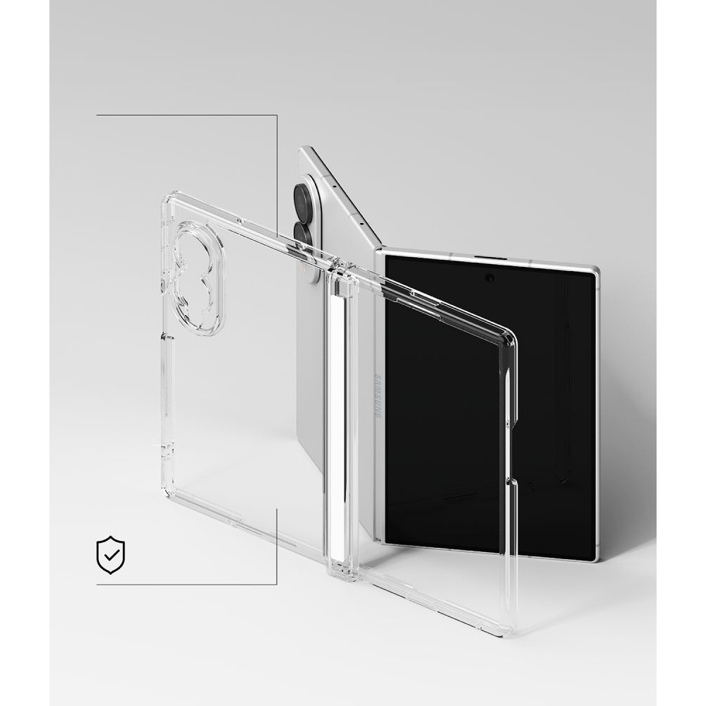 Ringke Fusion Flap tok a Samsung Galaxy Z Fold 8-hoz – átlátszó