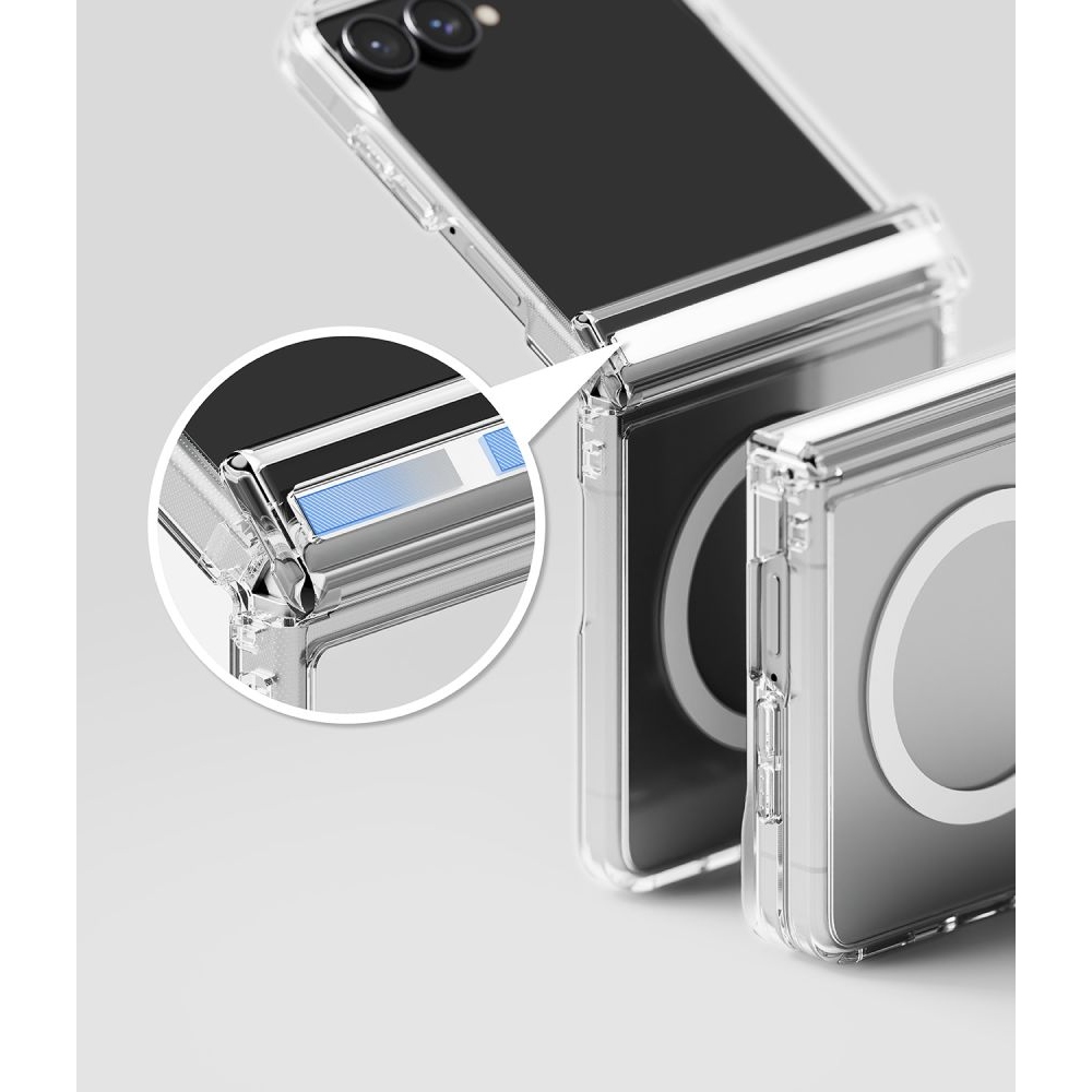 Ringke Fusion Flap tok MagSafe-vel a Samsung Galaxy Z Flip 8-hoz – átlátszó