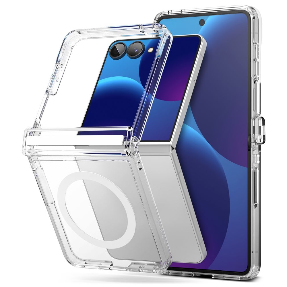 Ringke Fusion Flap tok MagSafe-vel a Samsung Galaxy Z Flip 8-hoz – átlátszó
