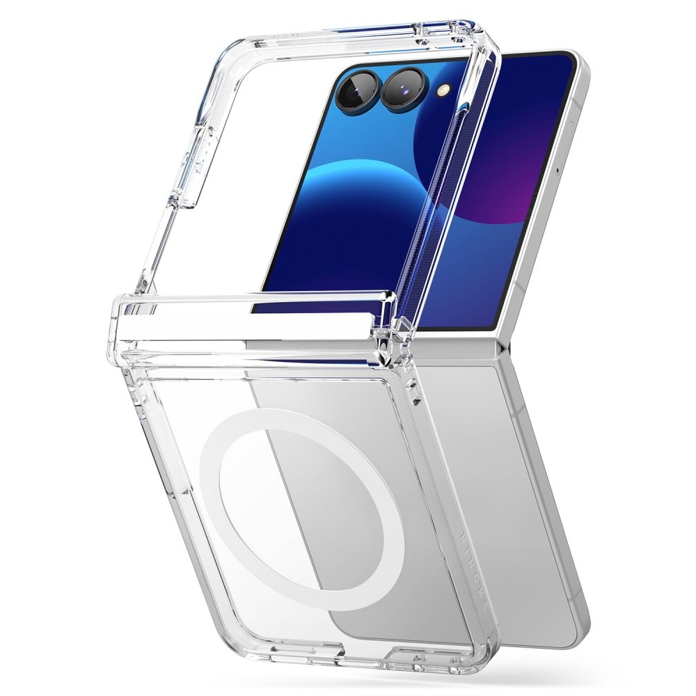 Ringke Fusion Flap tok MagSafe-vel a Samsung Galaxy Z Flip 8-hoz – átlátszó
