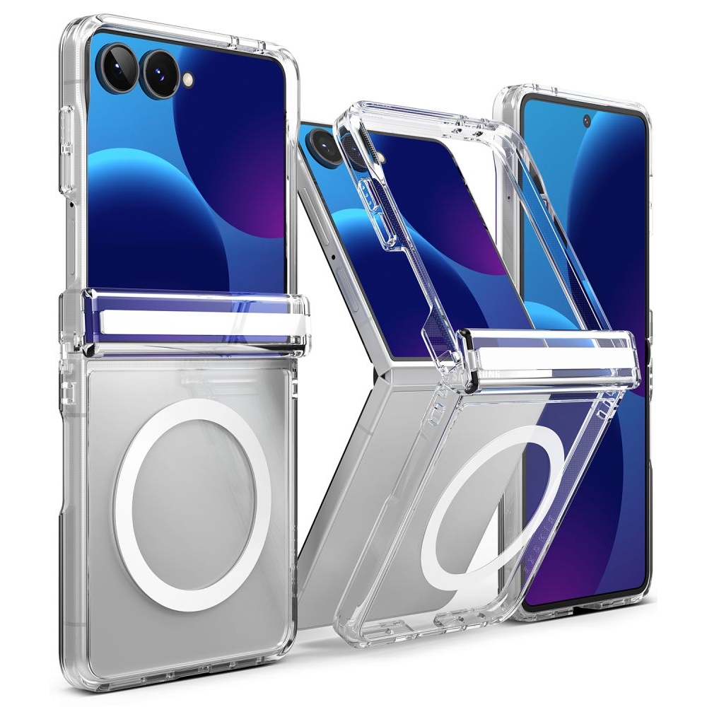Ringke Fusion Flap tok MagSafe-vel a Samsung Galaxy Z Flip 8-hoz – átlátszó