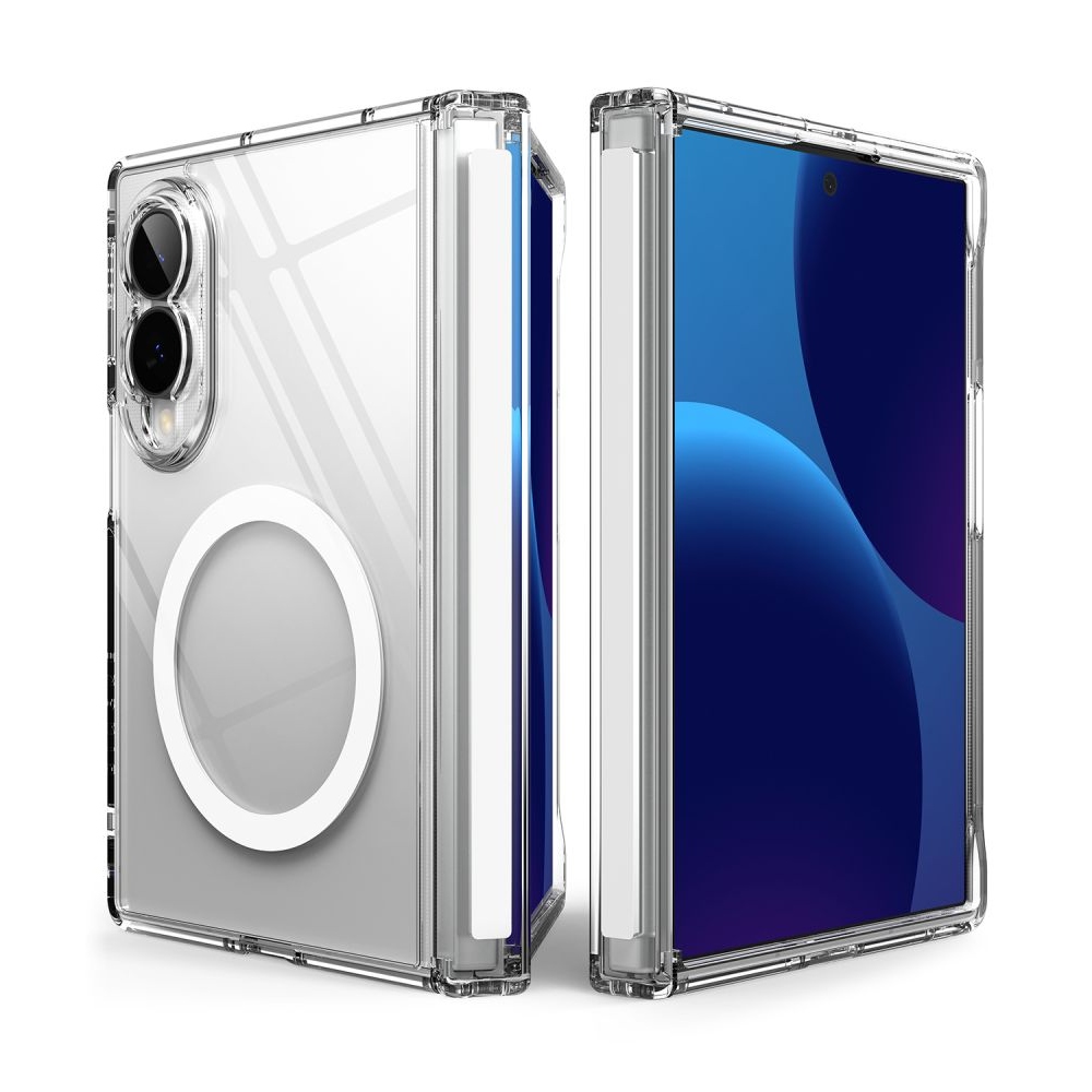 Ringke Fusion Flap tok MagSafe-kompatibilis Samsung Galaxy Z Fold 8-hoz – átlátszó