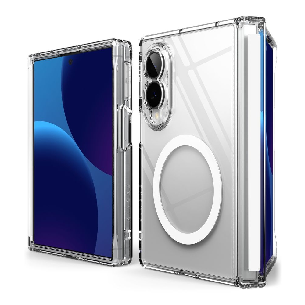 Ringke Fusion Flap tok MagSafe-kompatibilis Samsung Galaxy Z Fold 8-hoz – átlátszó
