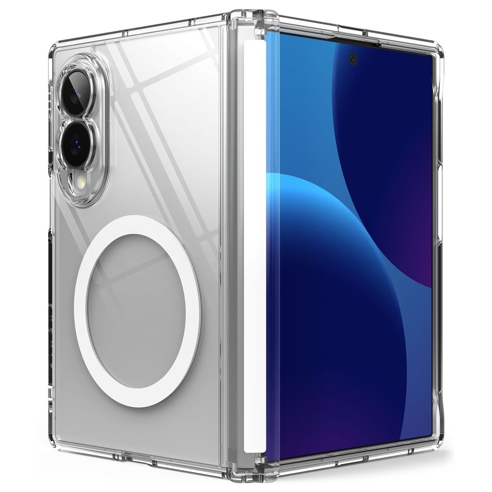 Ringke Fusion Flap tok MagSafe-kompatibilis Samsung Galaxy Z Fold 8-hoz – átlátszó
