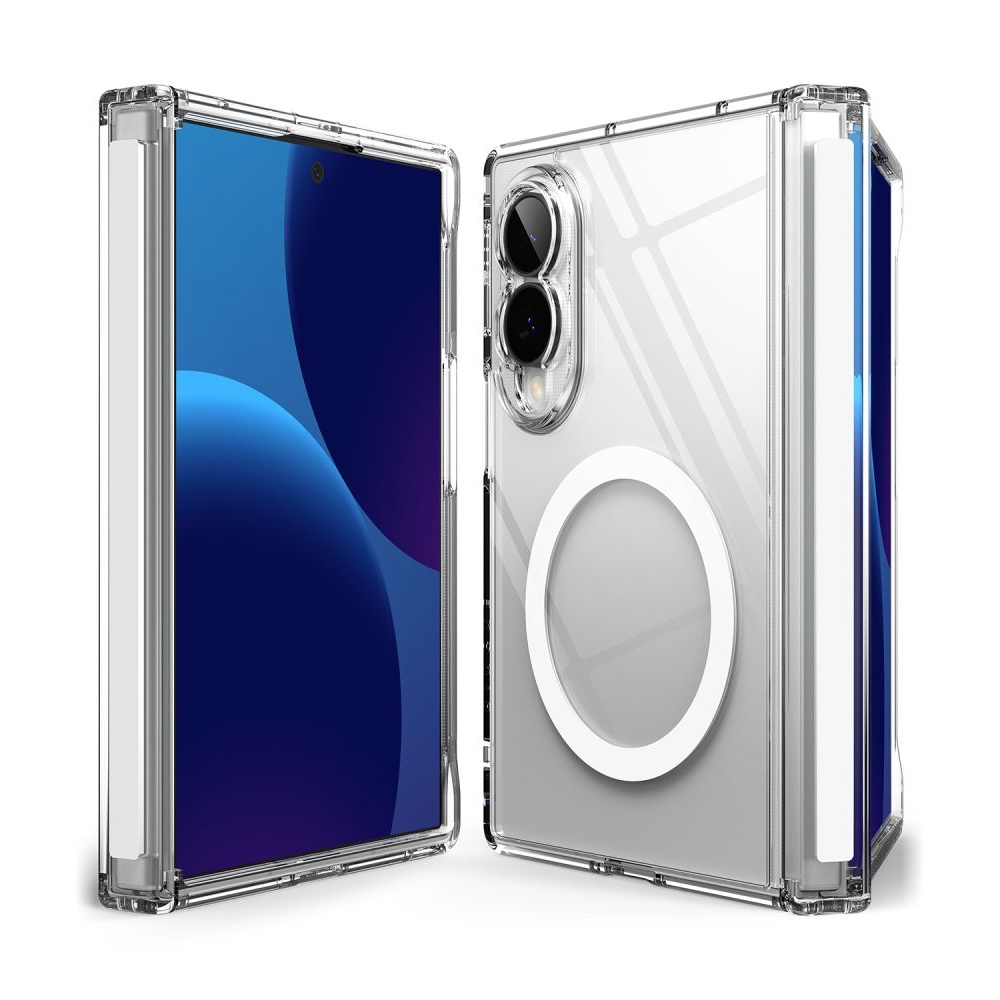 Ringke Fusion Flap tok MagSafe-kompatibilis Samsung Galaxy Z Fold 8-hoz – átlátszó