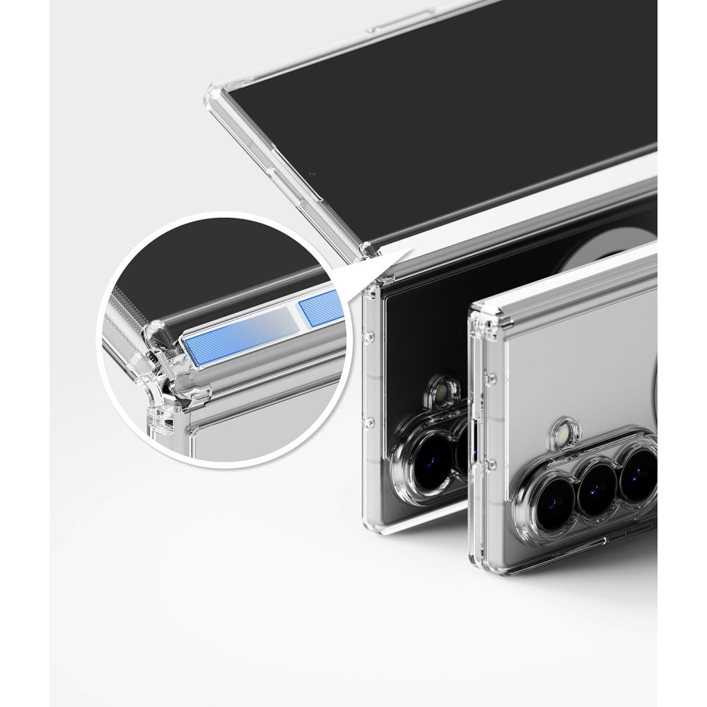 Ringke Fusion Flap tok MagSafe-vel a Samsung Galaxy Z Fold 8 Ultra-hoz – átlátszó