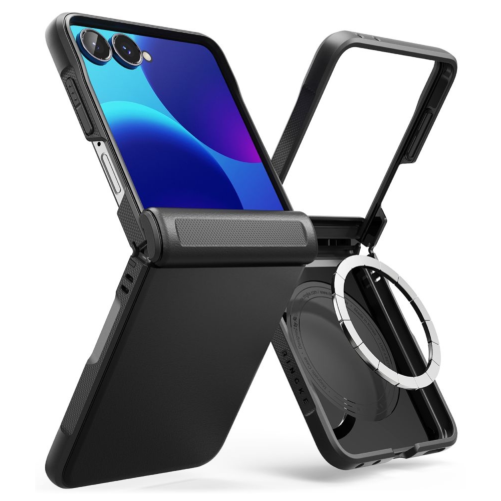 Ringke Onyx Flap tok MagSafe-vel a Samsung Galaxy Z Flip 8-hoz – fekete