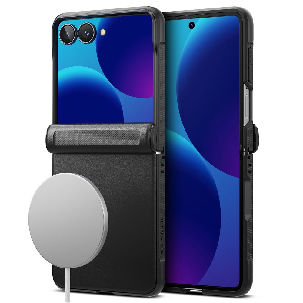 Ringke Onyx Flap tok MagSafe-vel a Samsung Galaxy Z Flip 8-hoz – fekete