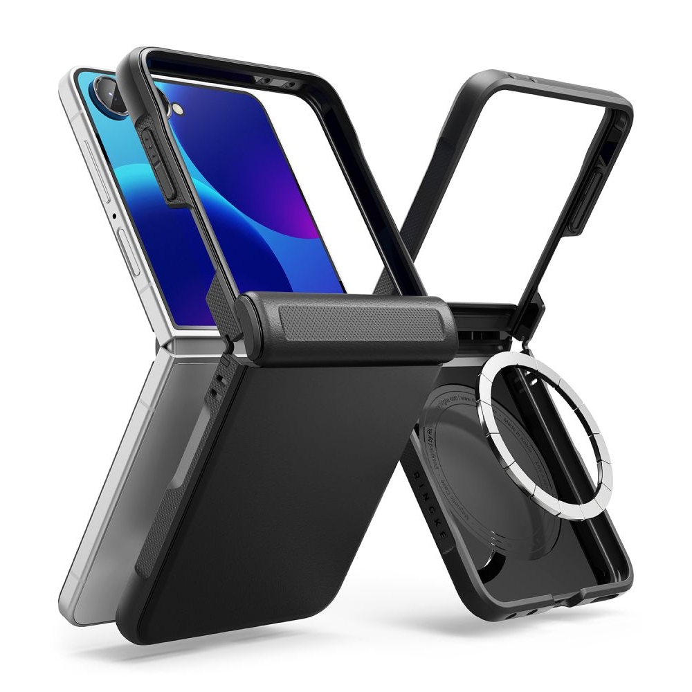 Ringke Onyx Flap tok MagSafe-vel a Samsung Galaxy Z Flip 8-hoz – fekete