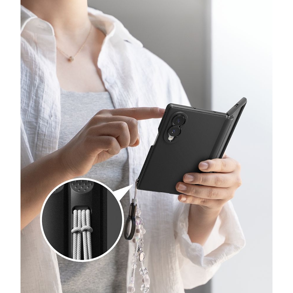 Ringke Onyx Flap tok MagSafe-kompatibilis Samsung Galaxy Z Fold 8-hoz – fekete
