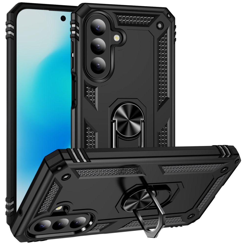 Gyűrűk tartós borítása Samsung Galaxy A27 készülékhez - fekete