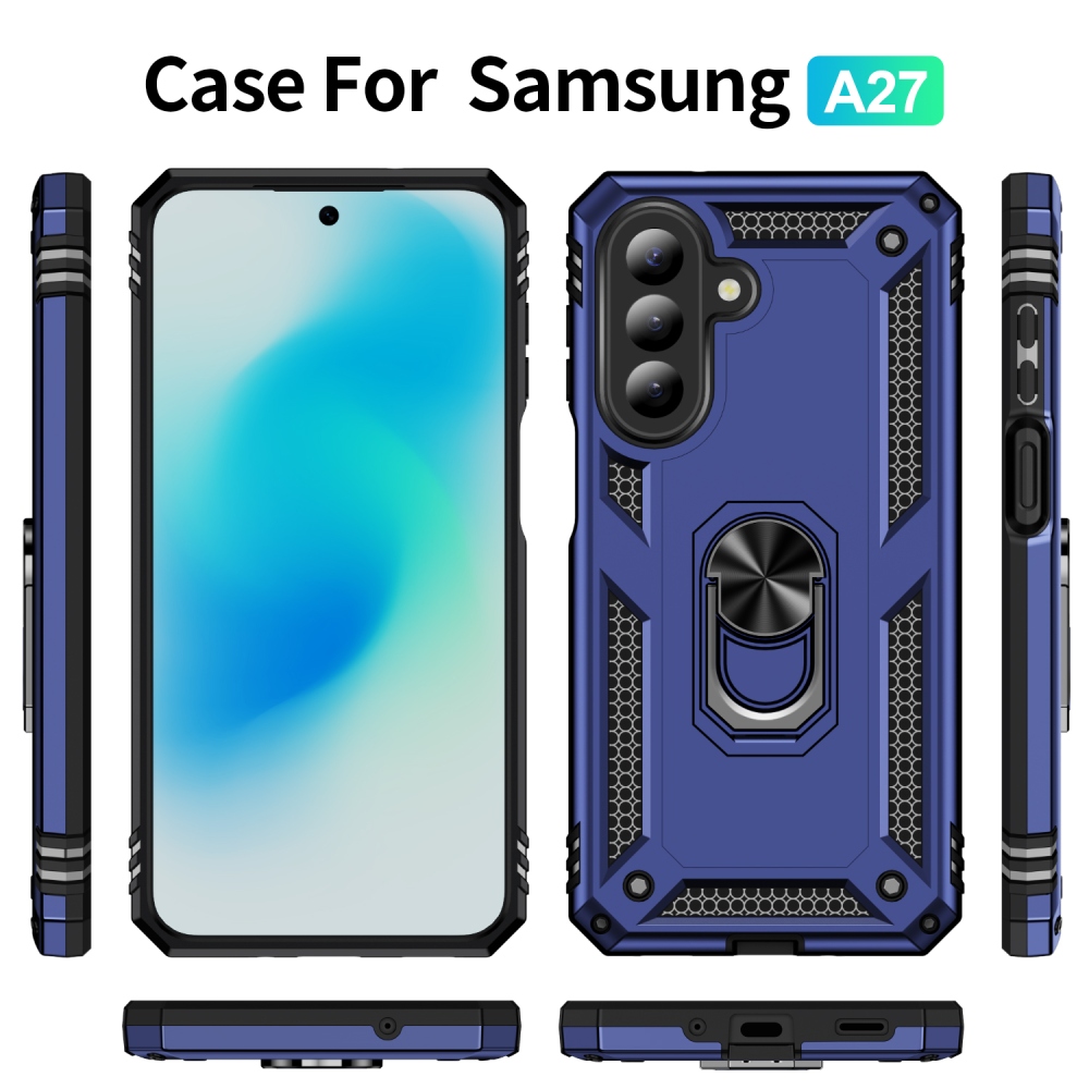 Gyűrűk tartós borítása Samsung Galaxy A27 készülékhez - kék