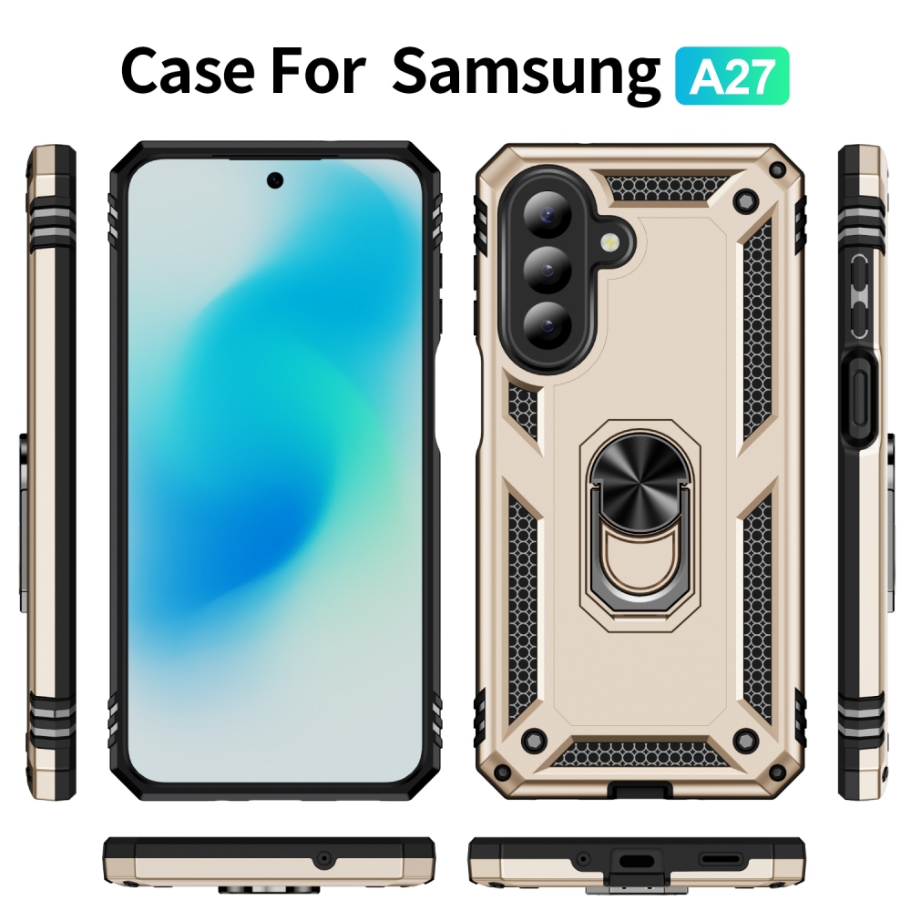 Gyűrűk tartós borítása Samsung Galaxy A27 készülékhez - rózsaarany