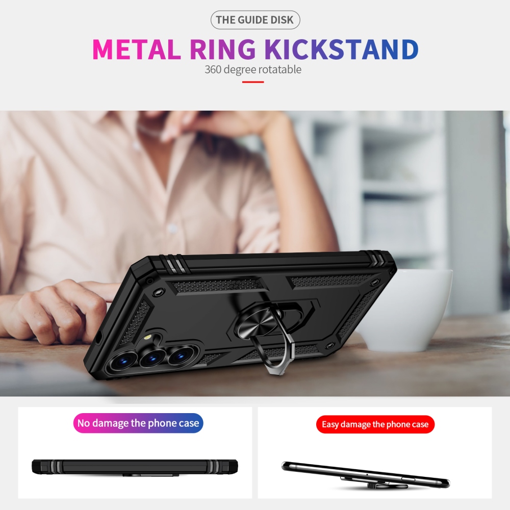 Rings strapabíró tok a Samsung Galaxy S26 FE-hez – fekete