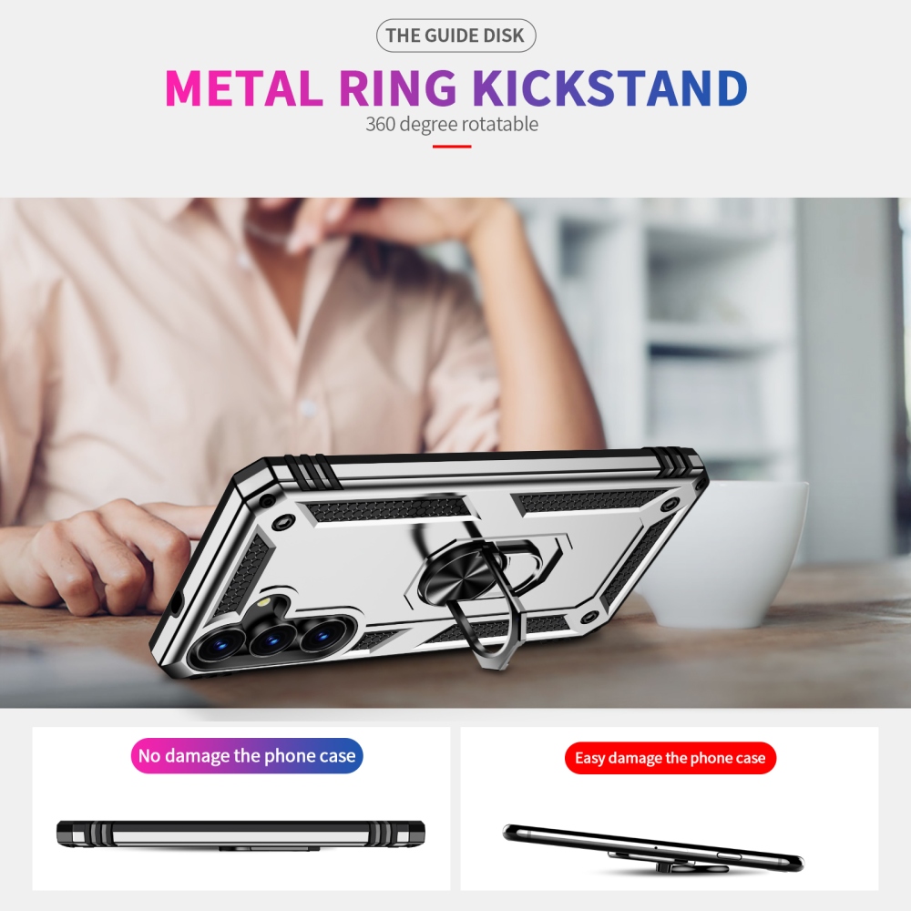 Rings strapabíró tok a Samsung Galaxy S26 FE-hez – ezüst