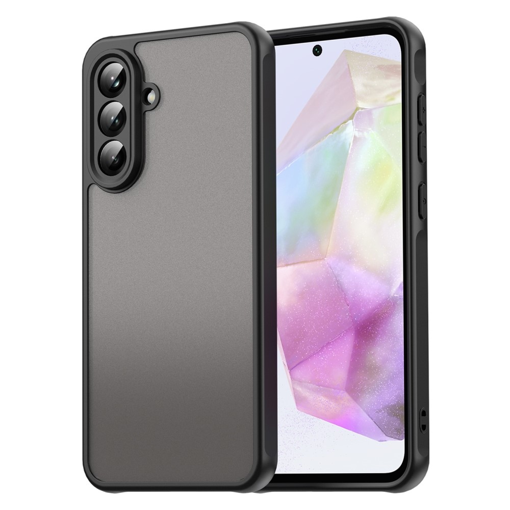 Zselés tok kemény hátlappal Samsung Galaxy A56 5G - fekete