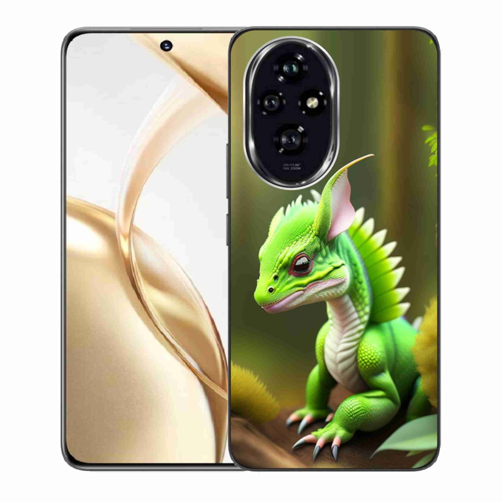 Zselés borítás mmCase a Honor 200 5G készülékhez - zöld sárkány