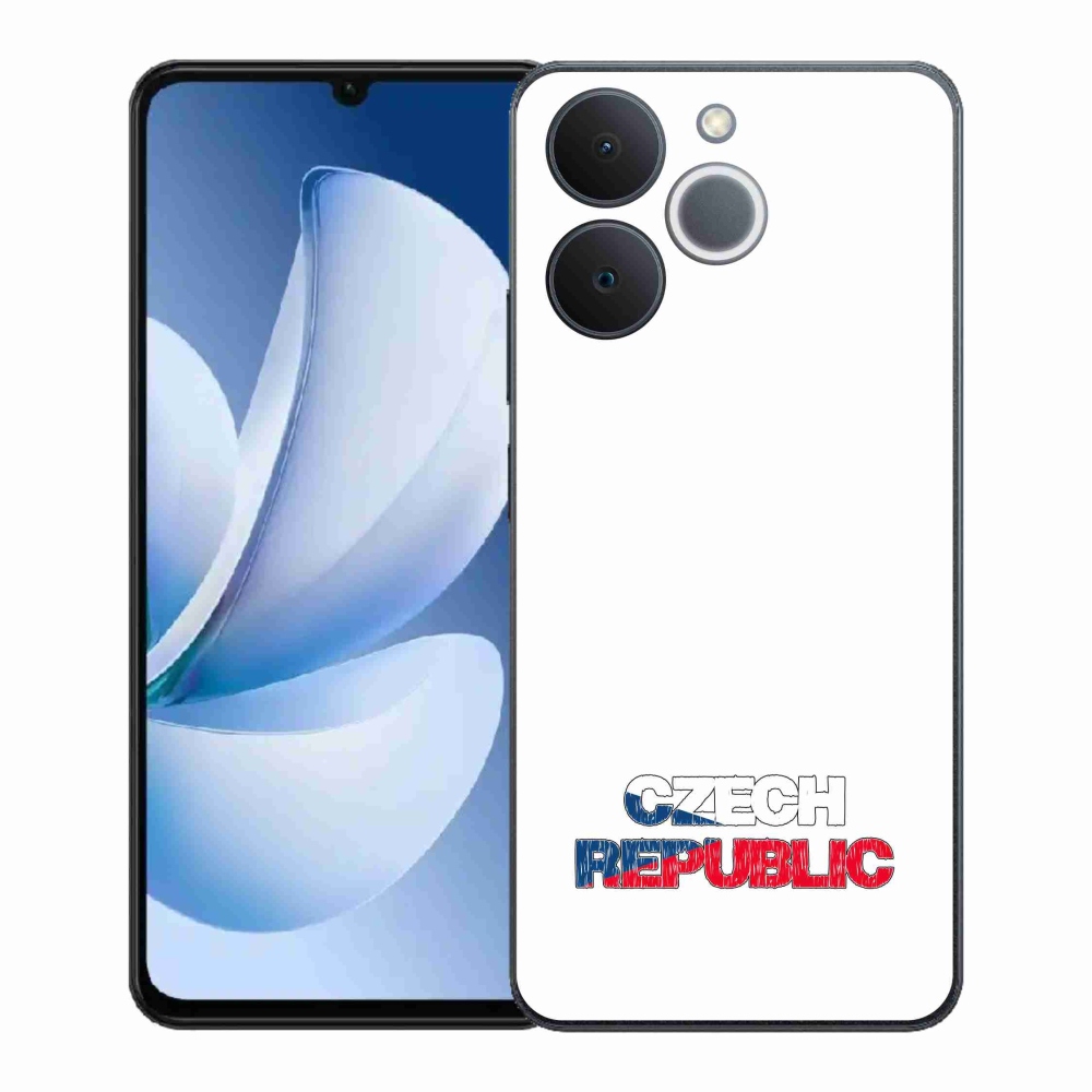 Gél borító mmCase a Realme Note 70T készülékhez - Csehország fehér háttér