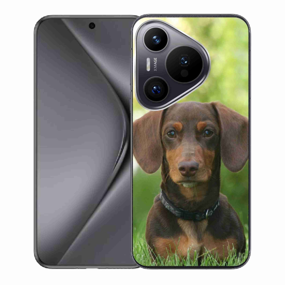 Gél tok mmCase a Huawei Pura 70 készülékhez - barna tacskó