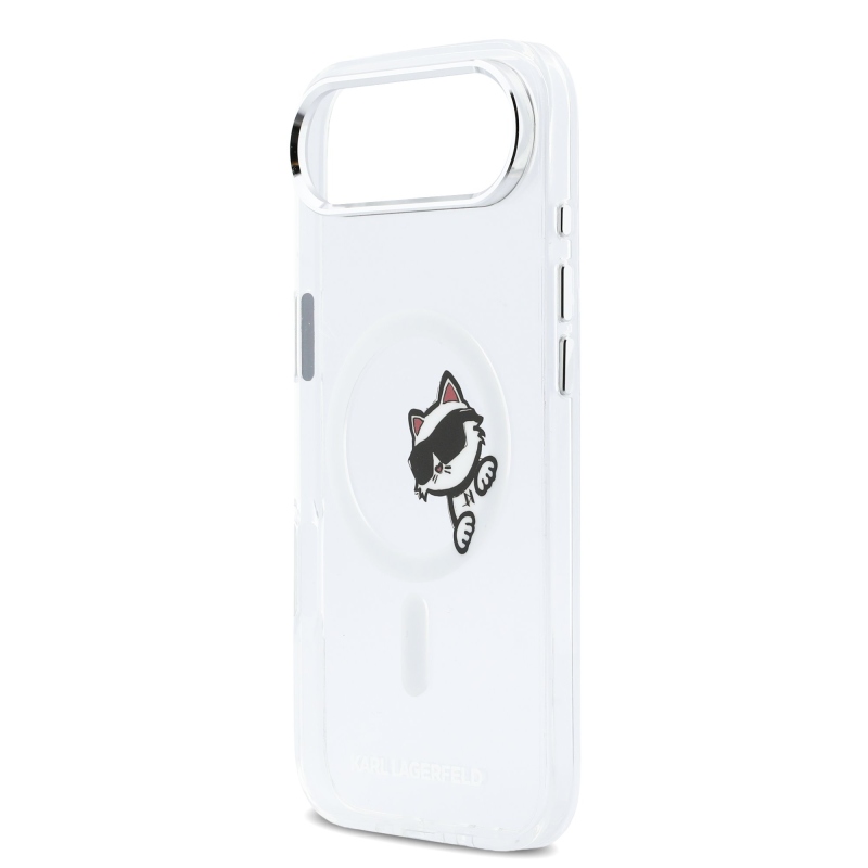 Karl Lagerfeld IML Choupette Peekaboo MagSafe hátlap iPhone Airhez átlátszó