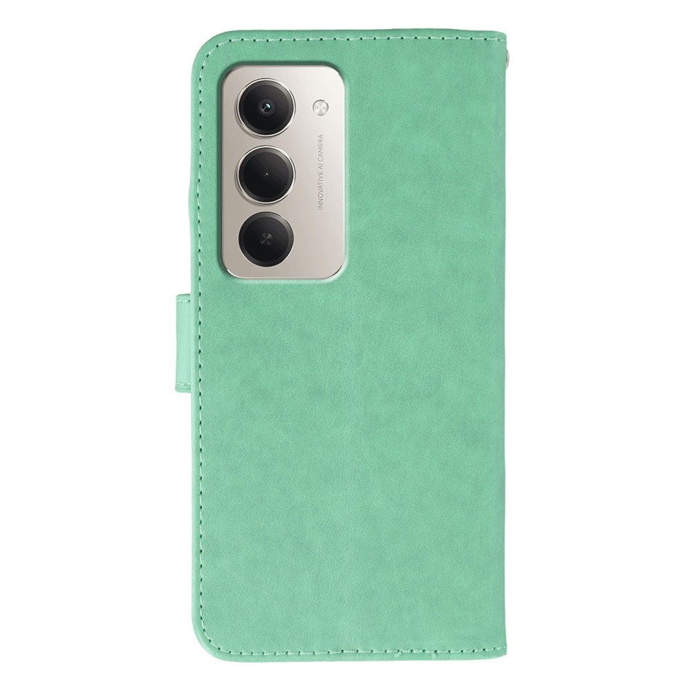 Vérrögök könyv tok Xiaomi Redmi 15 5G - teal - teal