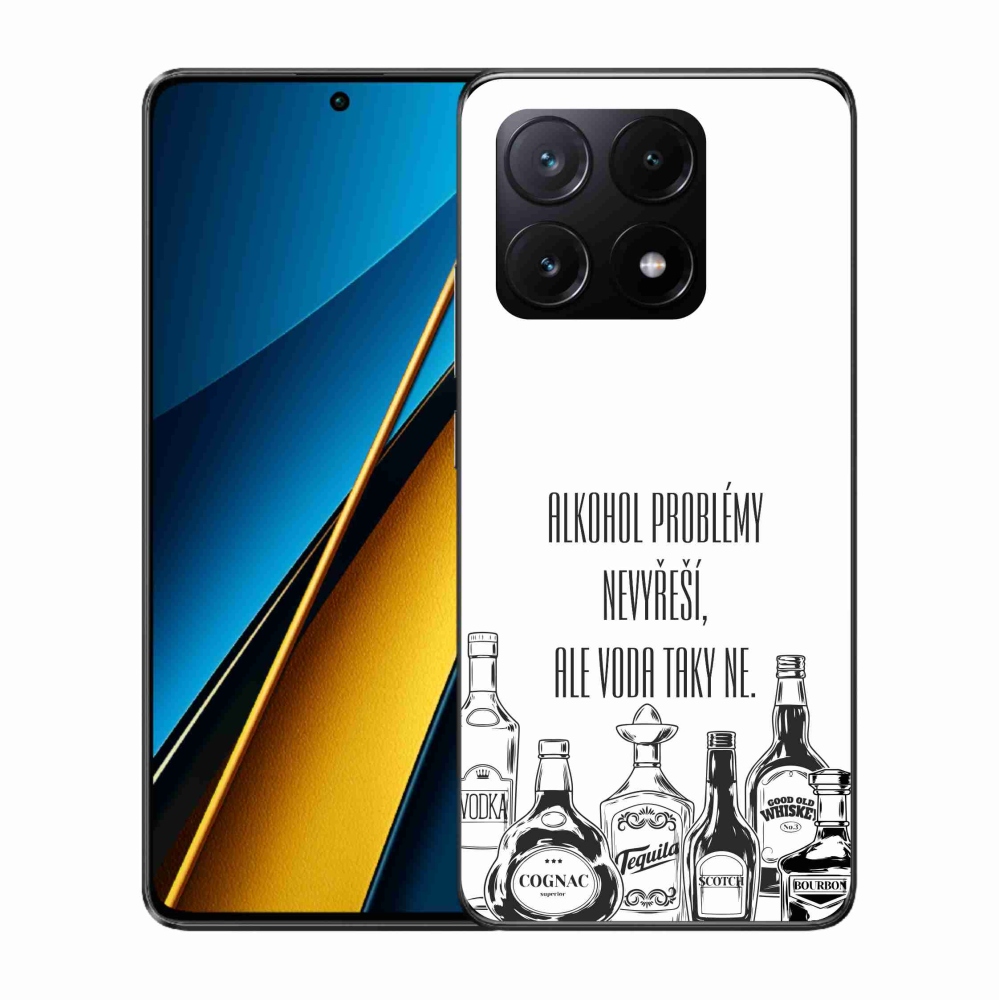 Gél borító mmCase a Xiaomi Poco X6 Pro 5G számára - vicces szöveg fehér háttérrel